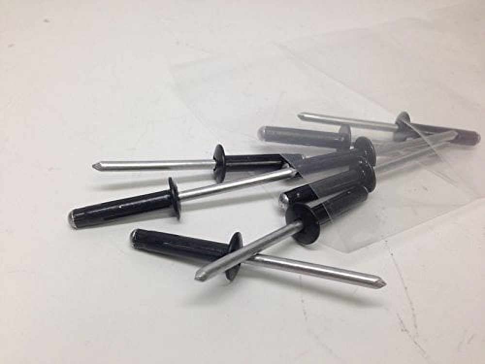 8 PC BLACK ALUMINUM TRI GRIP RIVETS FOR KAYAKS, CANOES OR BOATS
