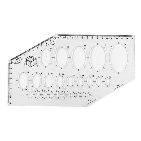 8 PC Hand Drawing Stencil Template Shape Set