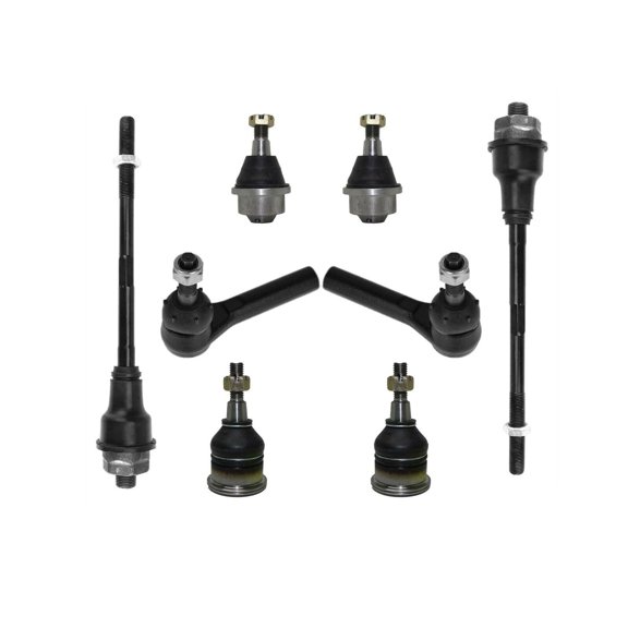 8 PC Kit Upper & Lower Ball Joints and Inner & Outer Tie Rod Ends
