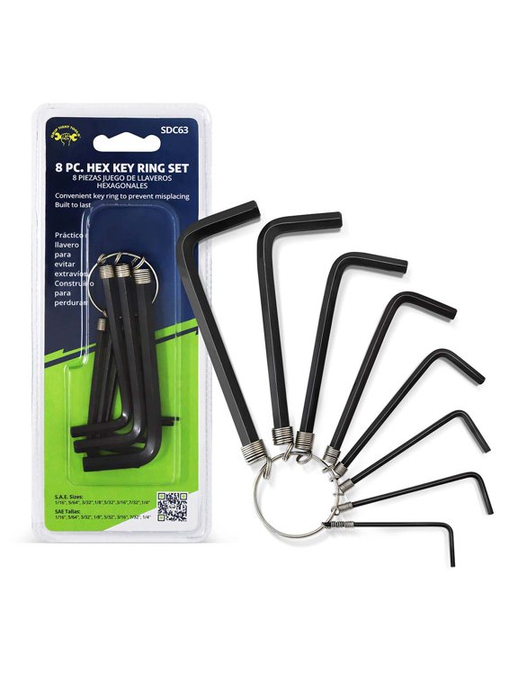 8 PC. SAE Hex Key Ring Set