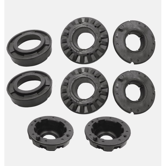 8-PC Spring Isolator Kit for 1999-2004 Jeep Grand Cherokee WJ/WG - Front & Rear Coil Spring Insulators (OE: 52088257, 52088401)