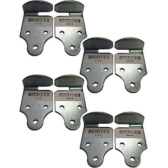 8 PC Utility Trailer Wood Sides Latch Rack Stake Body Gates Corner Brackets