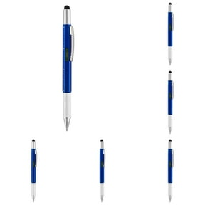 8 PC pen multitool,multi tool pen,6 in 1 Tech Tool Pen with Ruler, Level gauge, Ballpoint Pen, Stylus and 2 Screw Drivers, Multifunction Tool Pen Mens Gift Fit for Engineers and Technicians,Blue