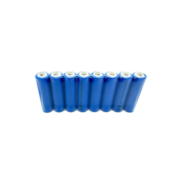 8-PCS 14500 LiFePO4 AA 3.2V 400mAh Rechargeable Batteries Solar Lights RELIGHTABLE IFR14500 14500TU8