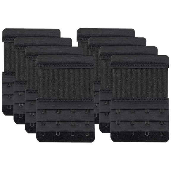 8 PCS 4 Hook Bra Extenders,Stretchy Soft and Comfortable Bra Strap Extender