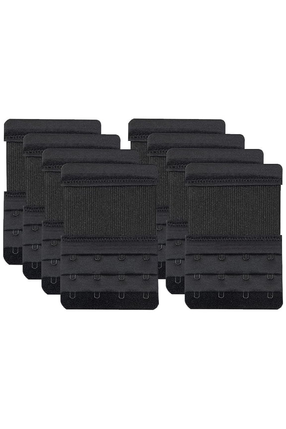 8 PCS 4 Hook Bra Extenders,Stretchy Soft and Comfortable Bra Strap Extender