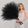 thumbnail image 1 of 8 PCS 97cm Faux Pampas Grass Decor Tall Fake Pompas Grass Large Fake Pompous Floral Fluffy Branches Plants Floor Vase Filler for Halloween Wedding Home Decorations, 1 of 6