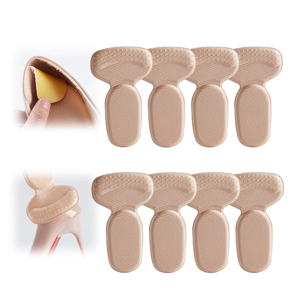 8 PCS Anti-Slip Heel Liners, Soft Cushion Heel Protector Pads for Women Men Shoes,Improved Shoe Fit and Comfort,Stop Heel Slip and Blister
