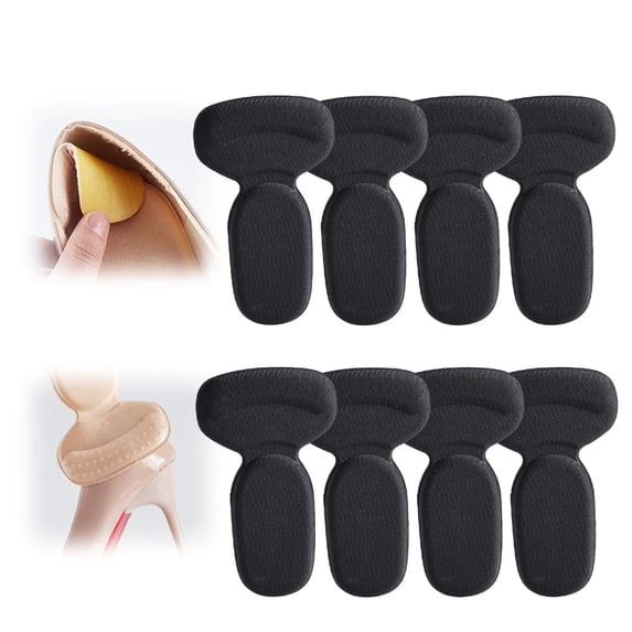 8 PCS Anti-Slip Heel Liners, Soft Cushion Heel Protector Pads for Women Men Shoes,Improved Shoe Fit and Comfort,Stop Heel Slip and Blister