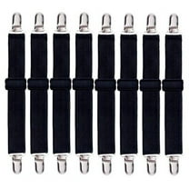 8 PCS Bed Sheet Straps, Adjustable Fitted Sheet Straps Clips, Heavy Duty Holder
