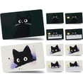 thumbnail image 1 of 8 PCS Black Cat Credit Card Skin Sticker,Waterproof PVC 4 In 1 Debit Card Cover Sticker Personalizing Protection Decal for Credit Debit ID Card, 1 of 6