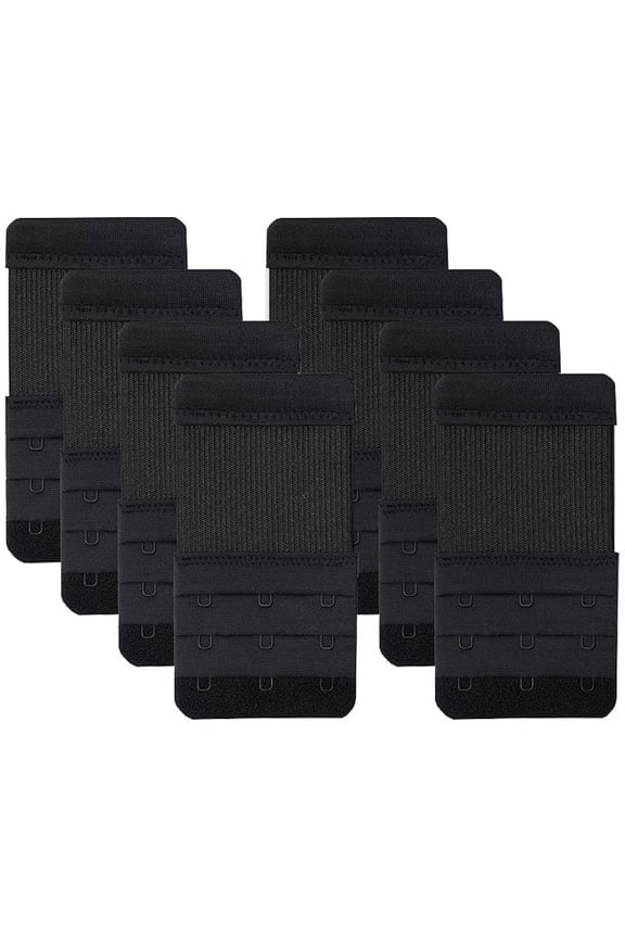 8 PCS Bra Extender 3 Hook,Stretchy Soft and Comfortable Bra Strap Extender