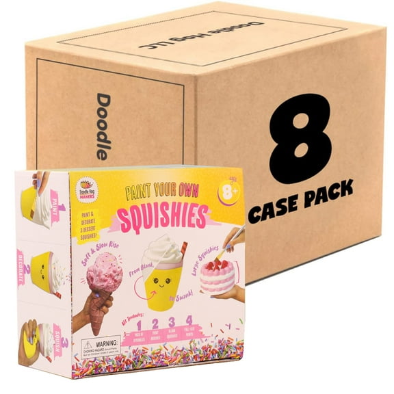 8 PCS CASE of Dessert Squishies Paint Kit