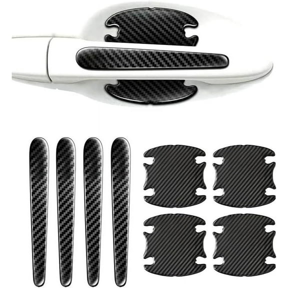 8 PCS Car Door Handle Scratch Protector, for BMW 1 3 5 6 Series X1 X3 X7 X5 X6 3D Door Bowl Protection Sticker Anti-Scratches Handle Protector Sticker