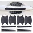 thumbnail image 1 of 8 PCS Car Door Handle Scratch Protector Car Door Handle Sticker Cover Scratches Protective Films Car Door Handle Cup Protector Films (Carbon Fiber Black), 1 of 4