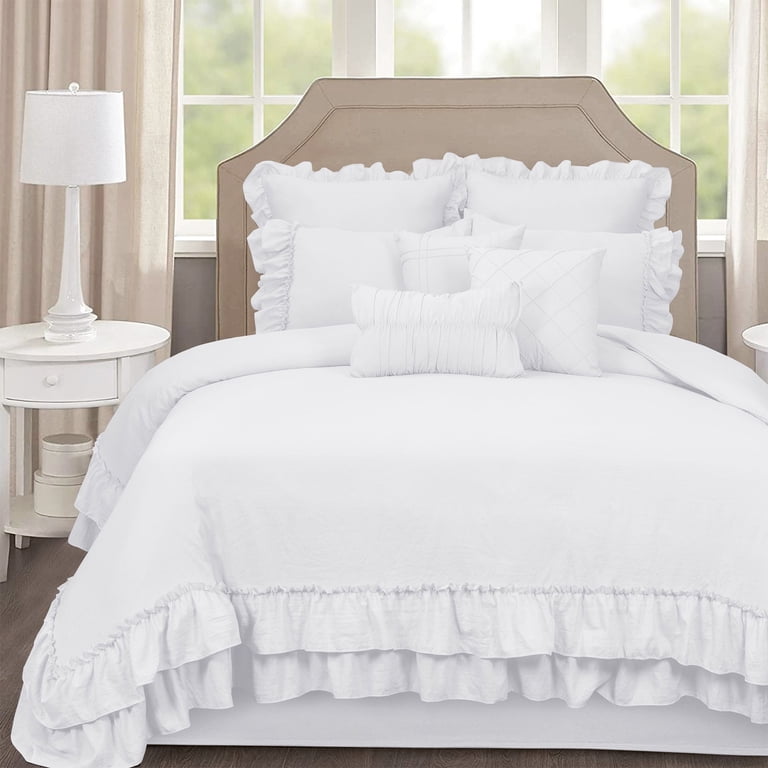 Computer White Ruffle White Ruffle Duvet