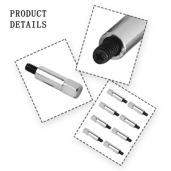 8 PCS Chrome Valve Cover Bolts Stud Kit for Chevy Sbc 283 305 327 350 383 Engine