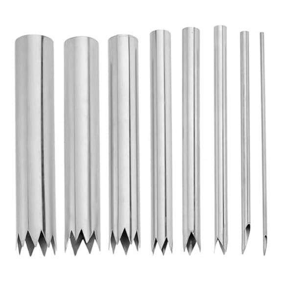 8 PCS Clay Hole Cutter Pottery Sculpture Tools for Pottery Ceramic Hole Punch for Pottery Sculpture Set