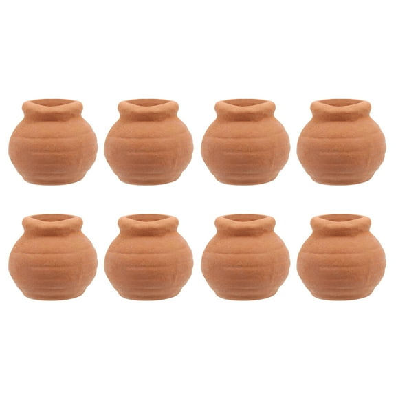 8 PCS Clay Pots for Plants Thumb Succulent Flowerpot