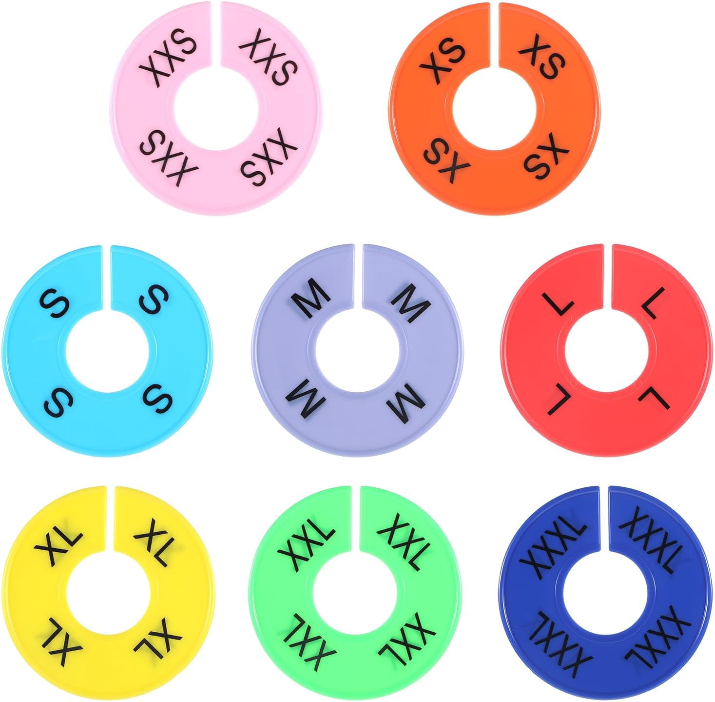 8 PCS Clothing Size Dividers, Closet Dividers for Hanging Clothes ...