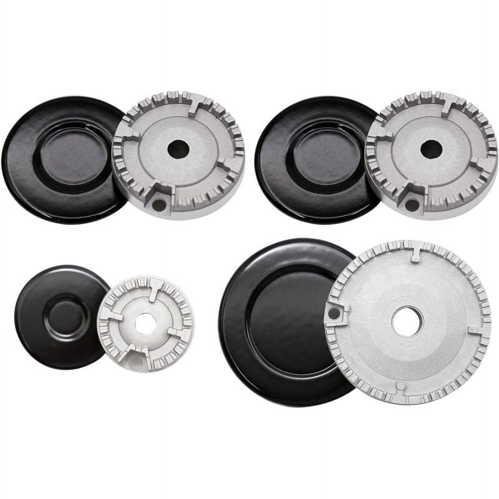 8 PCS Cooker Hat Set Stove Lid Upgraded Oven Gas Hob Burner Crown Flame Cap Gas Burner Flame Cap Fits Most Gas Stove Burners