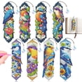 thumbnail image 1 of Toorise 8 Pcs Diamond Art Bookmark DIY Bird Craft with Tassel Practical Diamond Art Bookmark Kit for Beginner Reader Book Lover Present 7.68x1.97in，colorful, 1 of 11