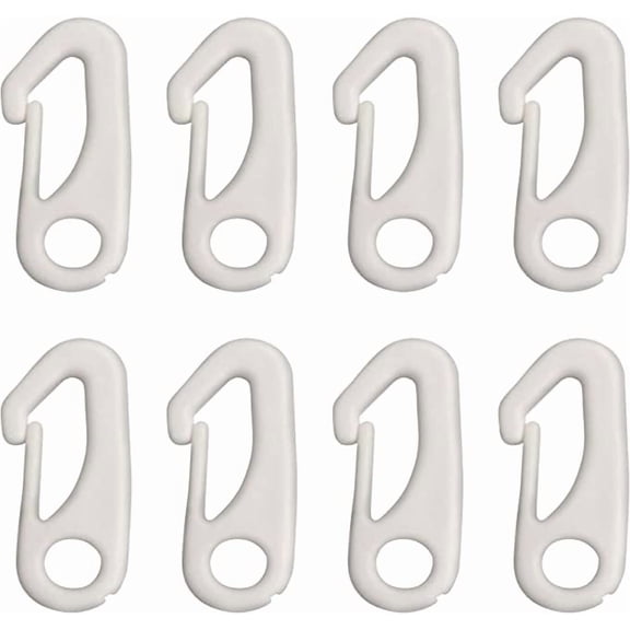 8 PCS Flag Pole Clips Snap Hooks Nylon Flagpole Accessories - to Attach Flag to Flagpole with Rope
