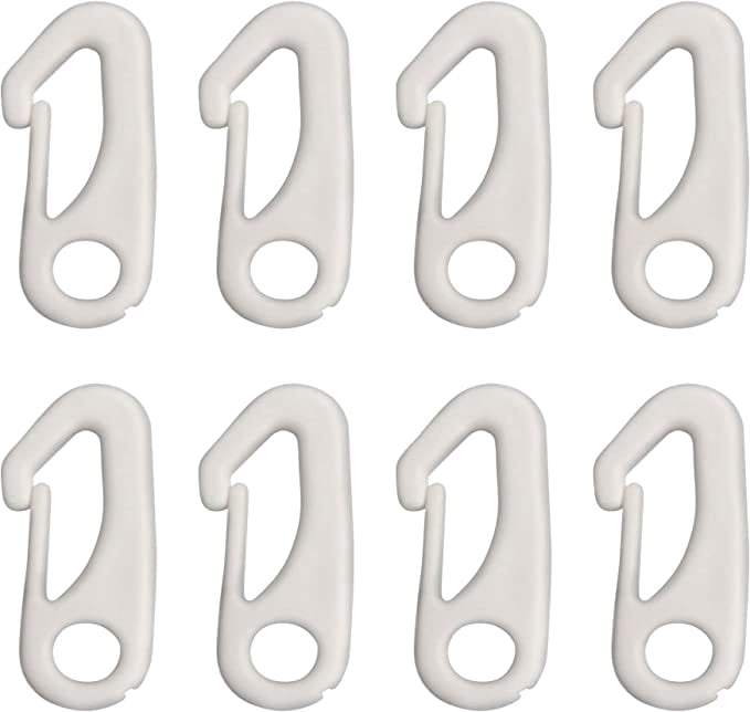 8 PCS Flag Pole Clips Snap Hooks Nylon Flagpole Accessories - to Attach ...