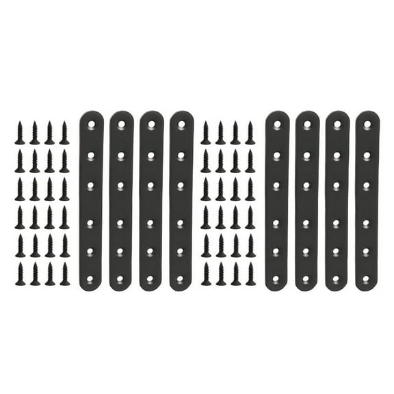 8 PCS Flat Straight Bracket Stainless Steel Mending Plate for Wood Metal Repair Joining Bracket for Furniture Wooden