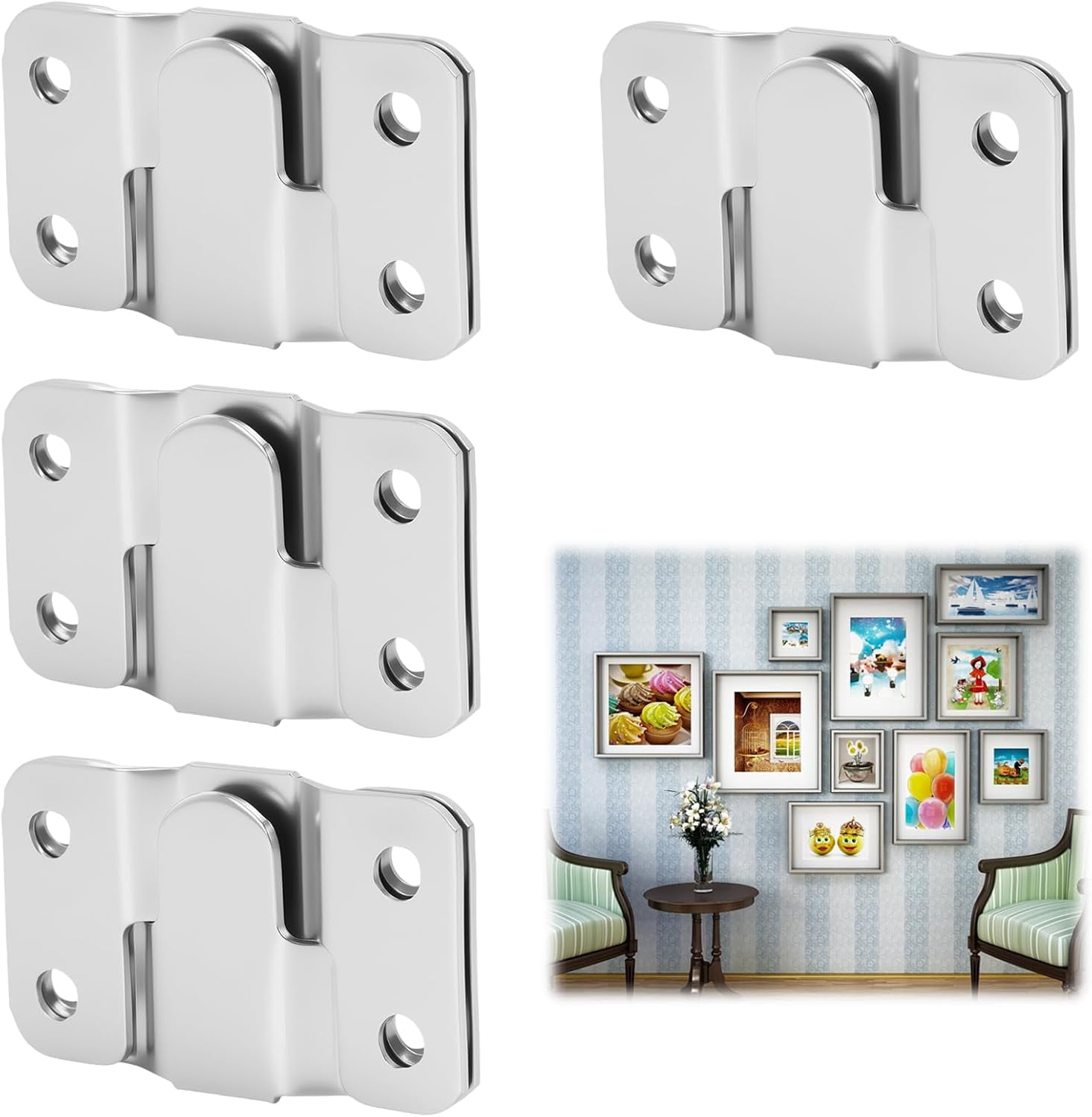heavy-duty wall-mounted brackets for headboard attached to wall studs