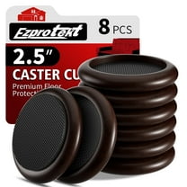 8 PCS Furniture Casters, 2.5'' Non Slip Wood Furniture Pads for Hardwood Floors, Sofas Beds Chairs Coasters with Anti-Slide Round EVA Pads