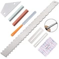 thumbnail image 1 of 8 PCS Professional Guitar Maintenance Kit - Luthier Tool Set with Notched Straight Edge, Fret Rocker, File, Action Ruler & Guards for Fret Leveling & Neck Adjustment, 1 of 5
