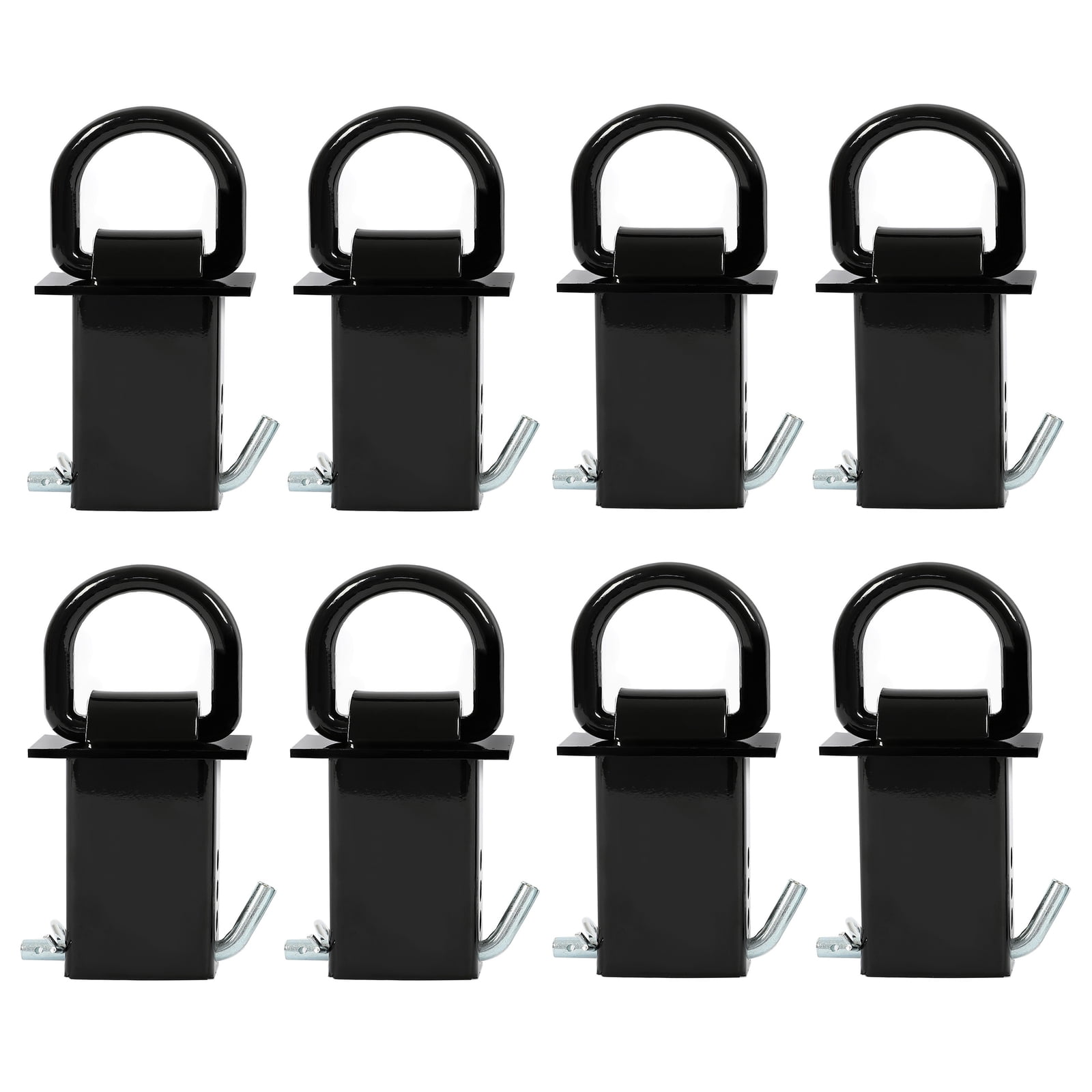 8 PCS Heavy Duty Adjustable Trailer Stake Pocket D Ring Standard 2”x4 ...
