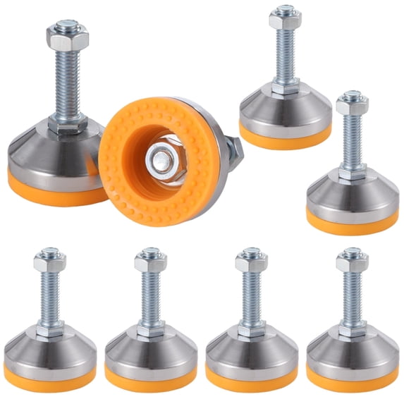 Machine Leveling Leg 8 PCS Heavy Duty Leveling Feet, Leg Leveler with Base, Adjustable ...