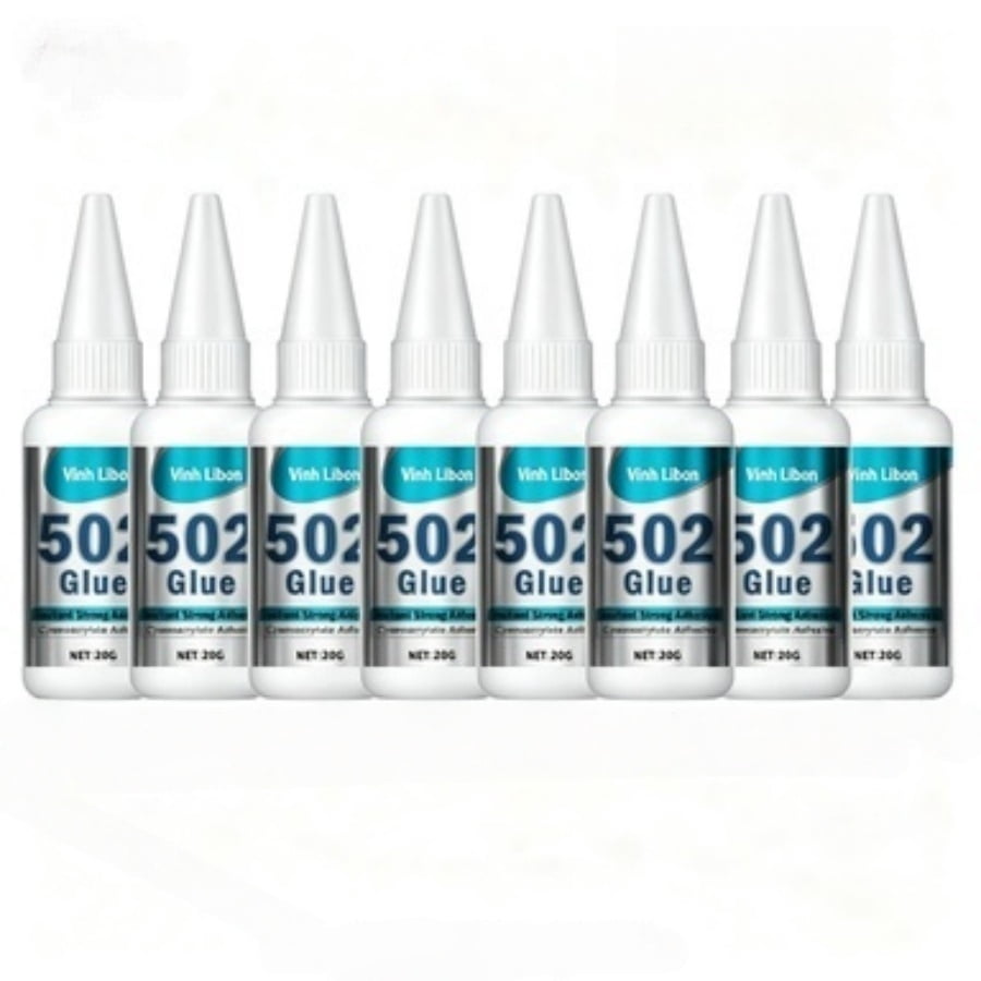 8 PCS Instant Strong Universal Super Adhesive Glue, Transparent Quick Fix Liquid Glue, Heavy Duty Bonding Kit for Household Crafts and Emergency Connection