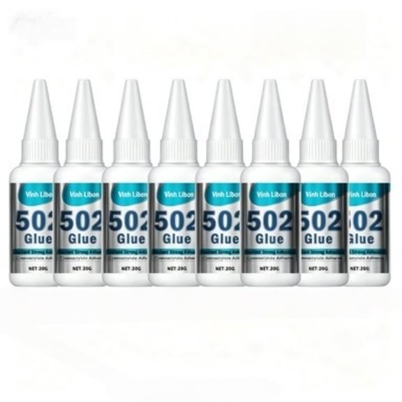 8 PCS Instant Strong Universal Super Adhesive Glue, Transparent Quick Fix Liquid Glue, Heavy Duty Bonding Kit for Household Crafts and Emergency Connection