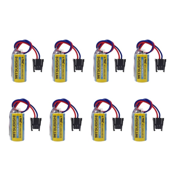 8 PCS MR-BAT ER17330V/3.6V A6BAT PLC Battery for FANUC CNC System Power
