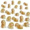 thumbnail image 1 of 8 PCS Mini Bunnies Easter - Mini Resin Rabbits Miniature Figurines Tiny Animals to Hide, Easter Egg Filler Stuffers DIY Crafts Fairy Gardens Table Decor (Brown), 1 of 7