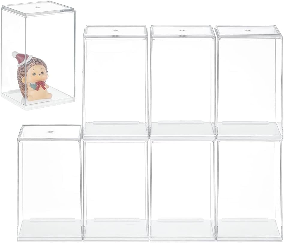8 PCS Minifigures Display Case 2.5x2.2x4inch Stackable Model Display ...