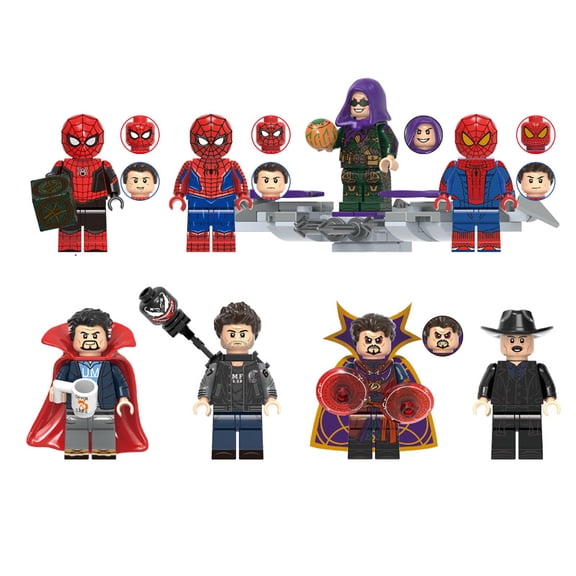 8 PCS Minifigures Set Super Movies Building Blocks, Creative Puzzle Toys for Children Christmas Gift Birthday Present