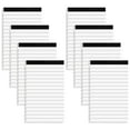 thumbnail image 1 of 8 PCS Note Pads Refills 3 x 5 inches Memo Small Notebook Writing Pads with 30 Sheets Each Pad College Ruled Lined Paper NotePads White, 1 of 7