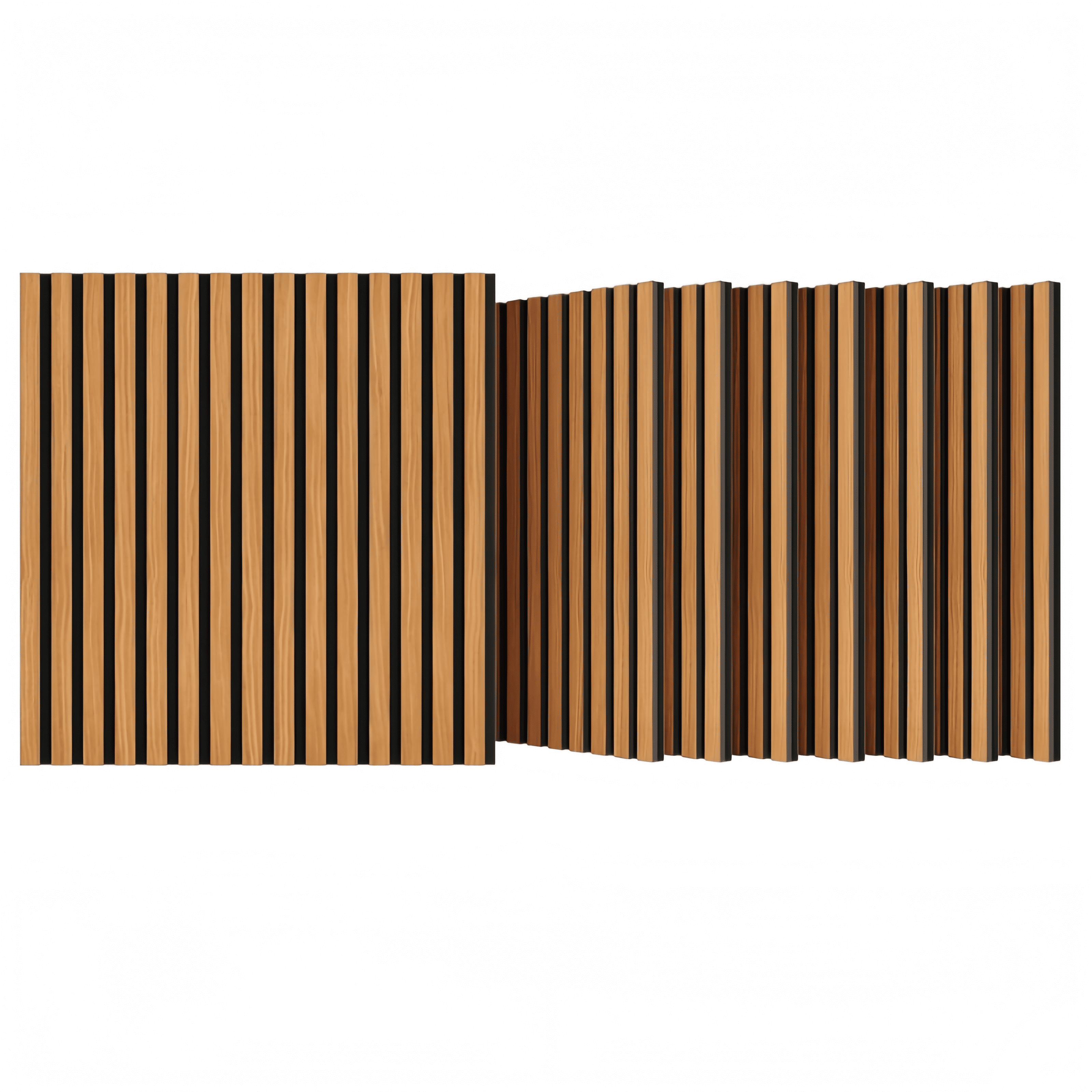 8 PCS Panels & Wooden Strip Acoustic Boards, Suitable for Office Walls, Bedrooms, Gyms, Kitchens & Ceilings, 3D Groove Sound-Absorbing Design
