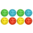 thumbnail image 1 of 8 PCS Perforated Plastic Pet Balls Lightweight Durable Baseball Game Sports New, 1 of 4
