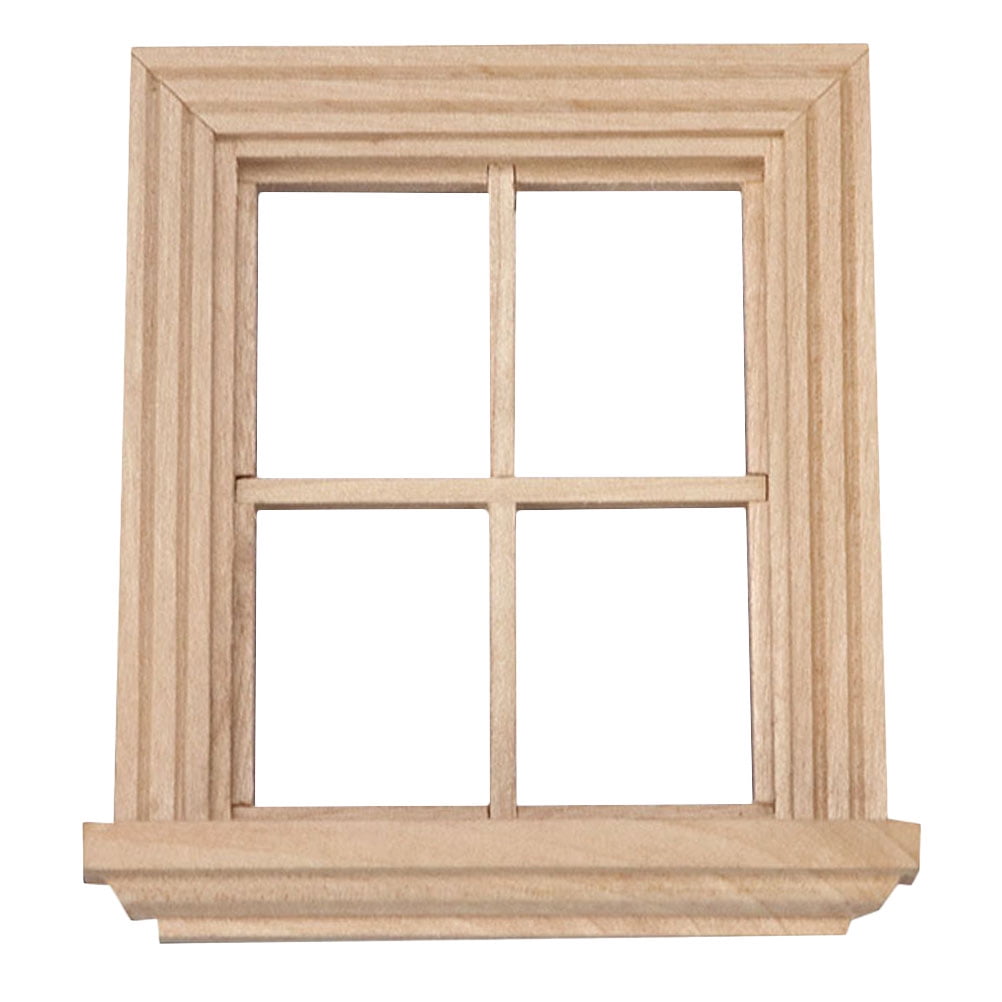 8 PCS Plain Four-pane Window Remote Control Car DIY Miniature Dollhouse ...