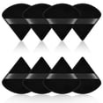 thumbnail image 1 of 8 PCS Powder Puffs, Pure Cotton Soft Triangle Wedge Makeup Powder Puff for Loose Powder Mineral Powder Body Powder Cotton Velour Cosmetic Foundation Sponge Makeup Tool (Black), 1 of 5