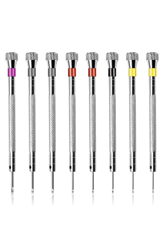 8 PCS Precision Jewelers Screwdriver Set, 0.8-1.6mm, Professional Watch Screwdriver Set, for Watch Eyeglasses Jewelry Wor