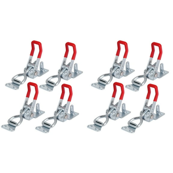 CIMAXIC 8Pcs Silver Quick Release Hold Toggle Clamps for Clipping Use