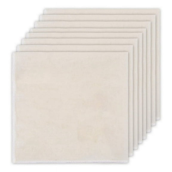 8 PCS Reusable Cheese Cloths for Straining, 20x20 Inch Hemmed Organic Cheesecloth, for Coffee Brewing Cooking, Baking