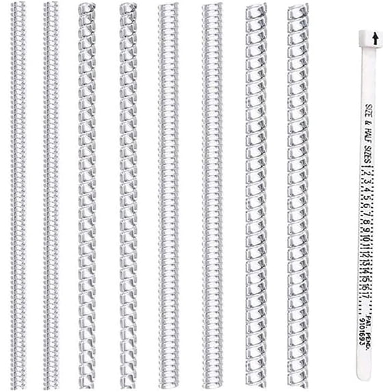 8 PCS Ring Size Adjuster for Loose Rings,Invisible Transparent Guard Jewelry Tightener Resizer with Polishing Cloth and Ring Finger Sizer Gauge