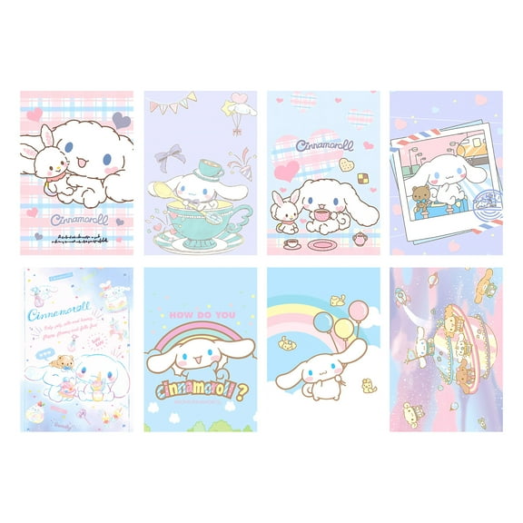 8 PCS Sanrio Posters Cinnamoroll Wall Collage Kit Manga Decor Live Room Bedroom Wall Art Print 11.5x16.5 Inch